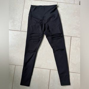 Zella S high waisted “ripped” leggings